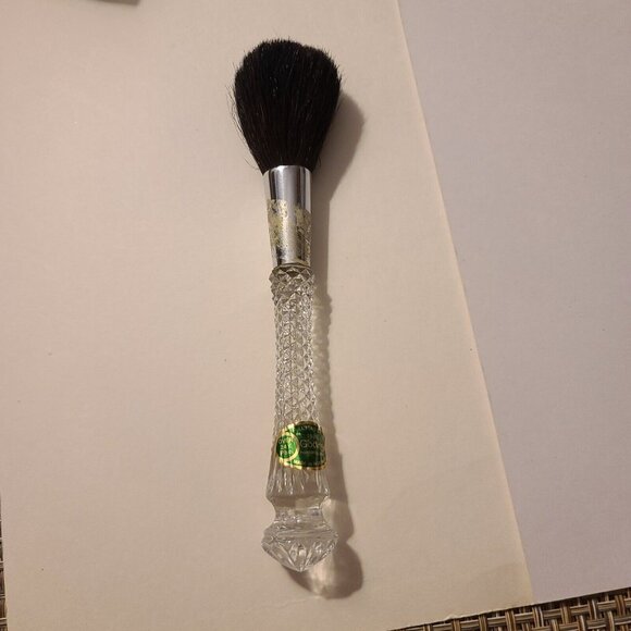 1988 Godinger Crystal Makeup Brush - Picture 1 of 3